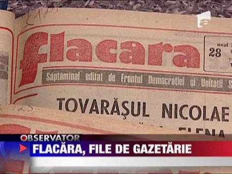Flacara, file de gazetarie