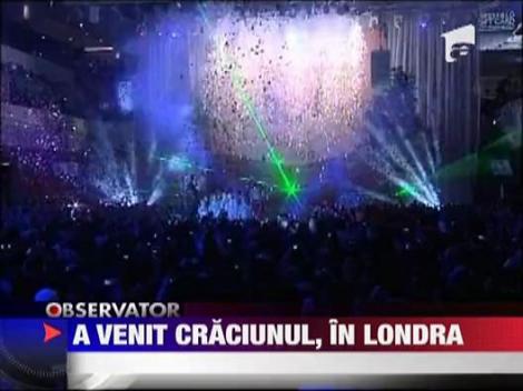 Rihanna a adus Craciunul, in Londra