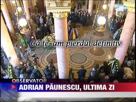 Adrian Paunescu, ultima zi