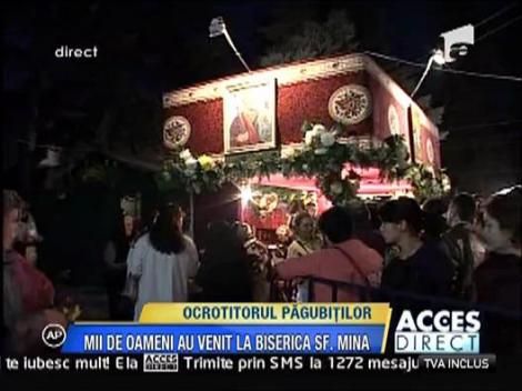 Mii de oameni la Moastele Sfantului Mina