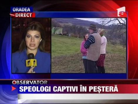Speologi captivi in pestera