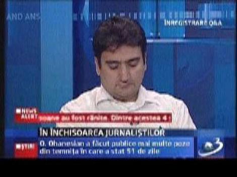 Primele imagini din temnita in care au fost tinuti jurnalistii romani rapiti in Irak