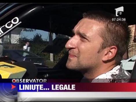 Competitie legala de "liniute' cu masina in Pitesti