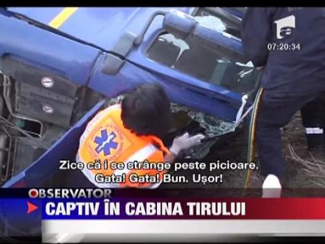Captiv in cabina TIR-ului