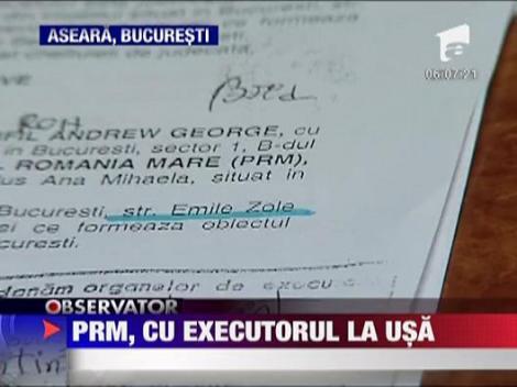 PRM, cu executorul la usa