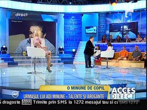 Adrian Minune isi vrea baiatul fotbalist, nu cantaret