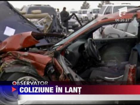 Coliziune in lant in Colorado