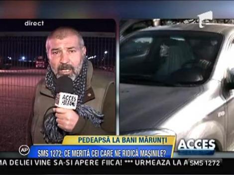 Masina i-a fost ridicata, el a platit cu mii de monede de 10 bani