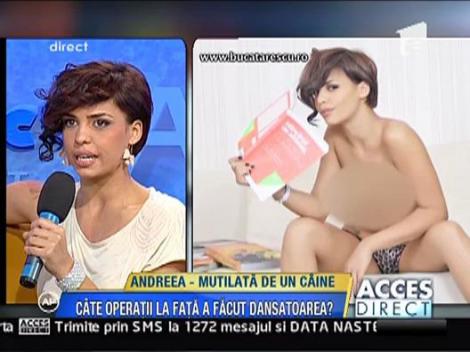 Andreea - mutilata pe fata de un caine