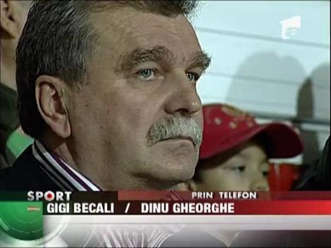 Dialog incendiar intre Gigi Becali si Dinu Gheorghe