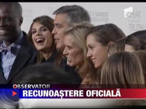 Recunoastere oficiala pentru George Clooney