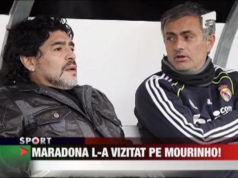 Maradona l-a vizitat pe Mourinho