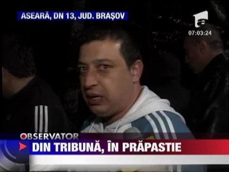 Suporteri stelisti cazuti 30 de metri in prapastie