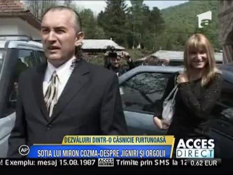 Sotia lui Miron Cozma - dezvaluiri dintr-o relatie furtunoasa