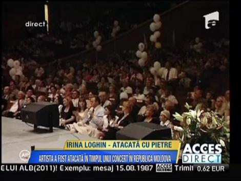 Irina Loghin - atacata cu pietre la un concert