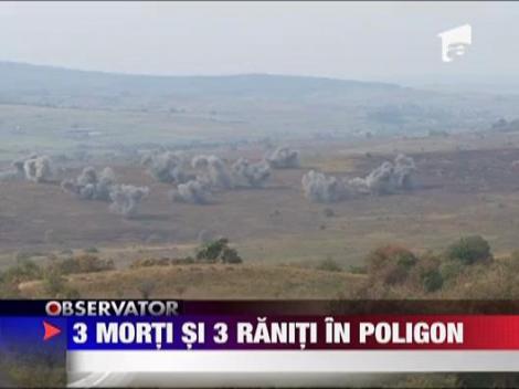 3 morti si 3 raniti in poligonul Cincu