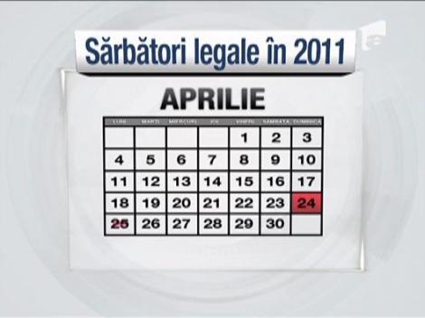 Sarbatori legale in 2011