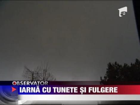 iarna cu tunete si fulgere