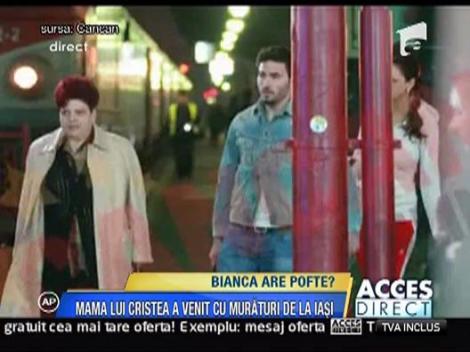 Mama lui Cristea, sosita cu muraturi, intampinata de Bianca si Adrian