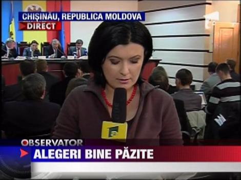 Alegeri bine pazite in Moldova