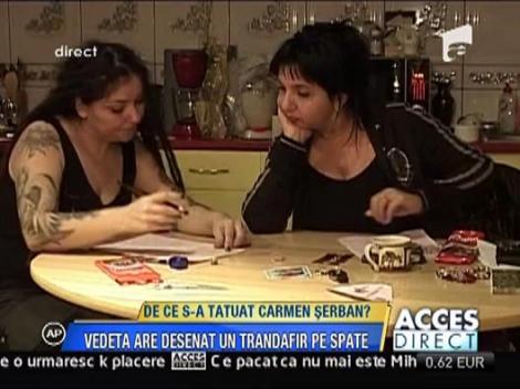 Carmen Serban si-a facut tatuaj