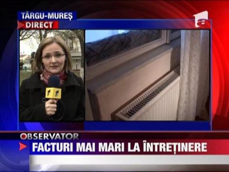 Facturi mai mari la intretinere