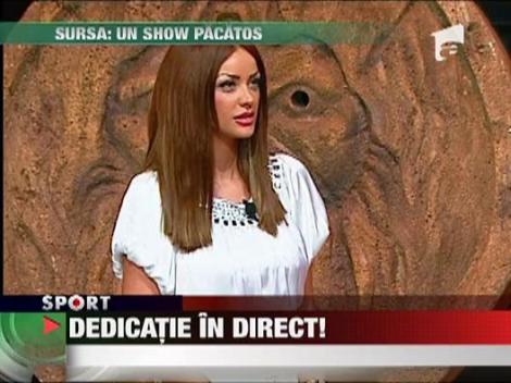Dedicatie in direct de la Bianca pentru Adrian Cristea