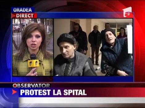 Protest la spital