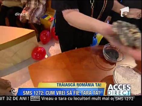 Stela Popescu face covrigi la "Acces Direct"