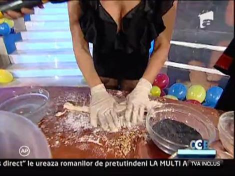 Daniela Gyorfi face covrigi, in direct