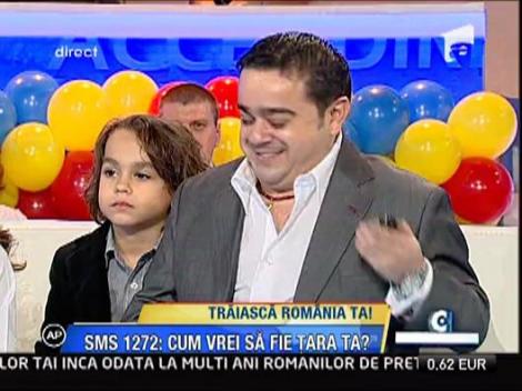 Adrian Minune a venit impreuna cu sotia si copiii la Acces Direct