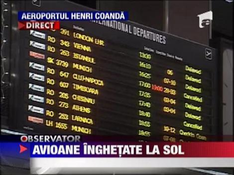Avioane inghetate la sol