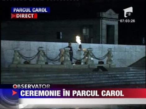 Militarii vor defila astazi si in Parcul Carol din Capitala