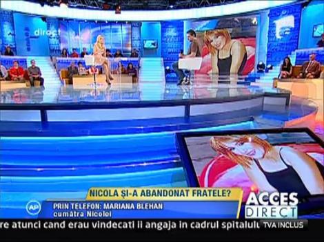 Cumatra Nicolei o acuza pe artista ca este foarte indiferenta cu familia