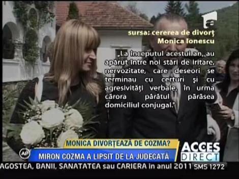 Monica divorteaza de Miron Cozma?