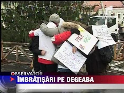 Free Hugs la Brasov