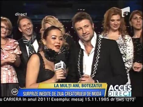 Sticla imensa de sampanie pentru Catalin Botezatu