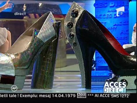 Mihai Albu - cei mai inalti pantofi, cu tocuri de 37 cm