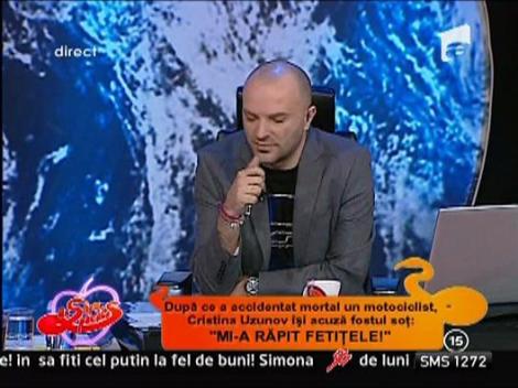 Cristina Uzunov: "Sotul meu este bolnav psihic, cu acte"