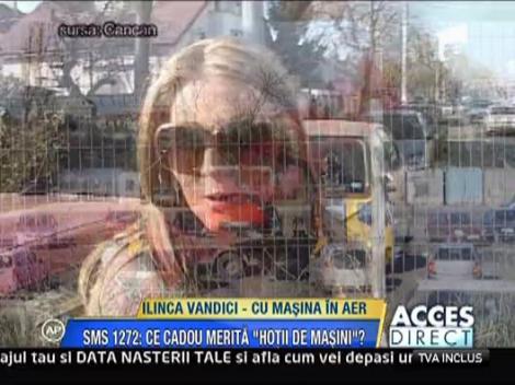 Ilinca Vandici -  cu masina "in aer"
