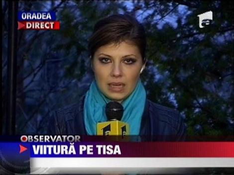 DN 19 a fost inchis din cauza revarsarii raului Tisa