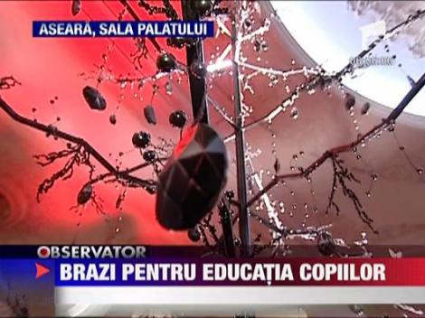 Licitatie de brazi de Craciun la Palatul Parlamentului