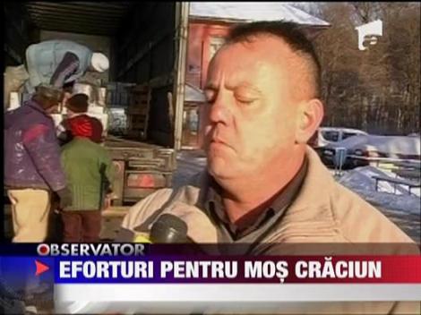 Eforturi pentru Mos Craciun! Case noi pentru sinistrati