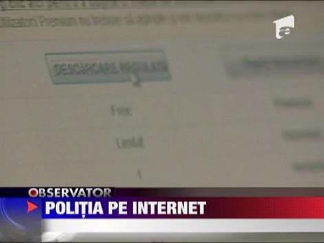 Politia pe internet!