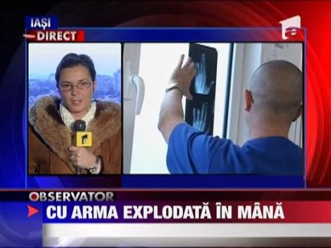 Cu arma explodata in mana