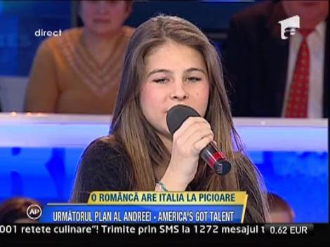 Cum i-a cucerit Andreea pe italieni?