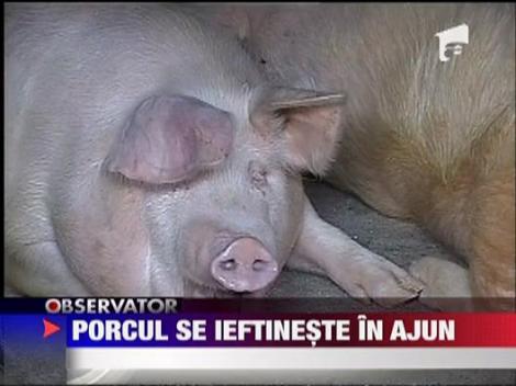 Porcul se ieftineste in Ajun de Craciun