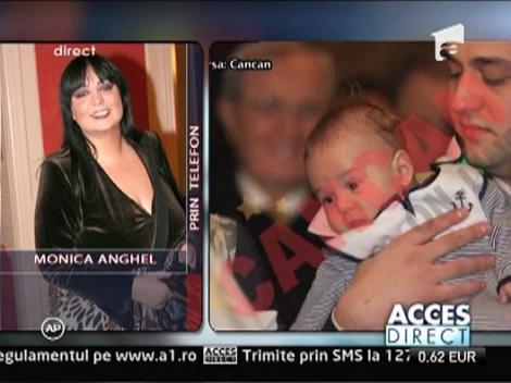 Monica Anghel si-a botezat baietelul, Aviv Alexandru