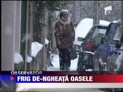 De marti ninge in aproape toata tara