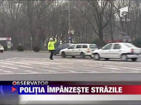 Politia impanzeste strazile